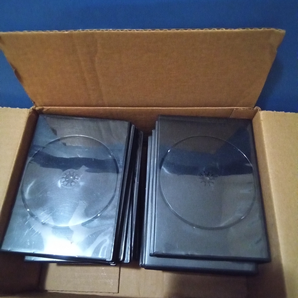 DVD/CD STORAGE CASES - STANDARD SIZE - BLACK